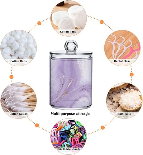 Miniatura 4 de Tarro de almacenamiento de plástico transparente hermético de mármol dorado, contenedor de almacenamiento de alimentos de plástico para alimentos,