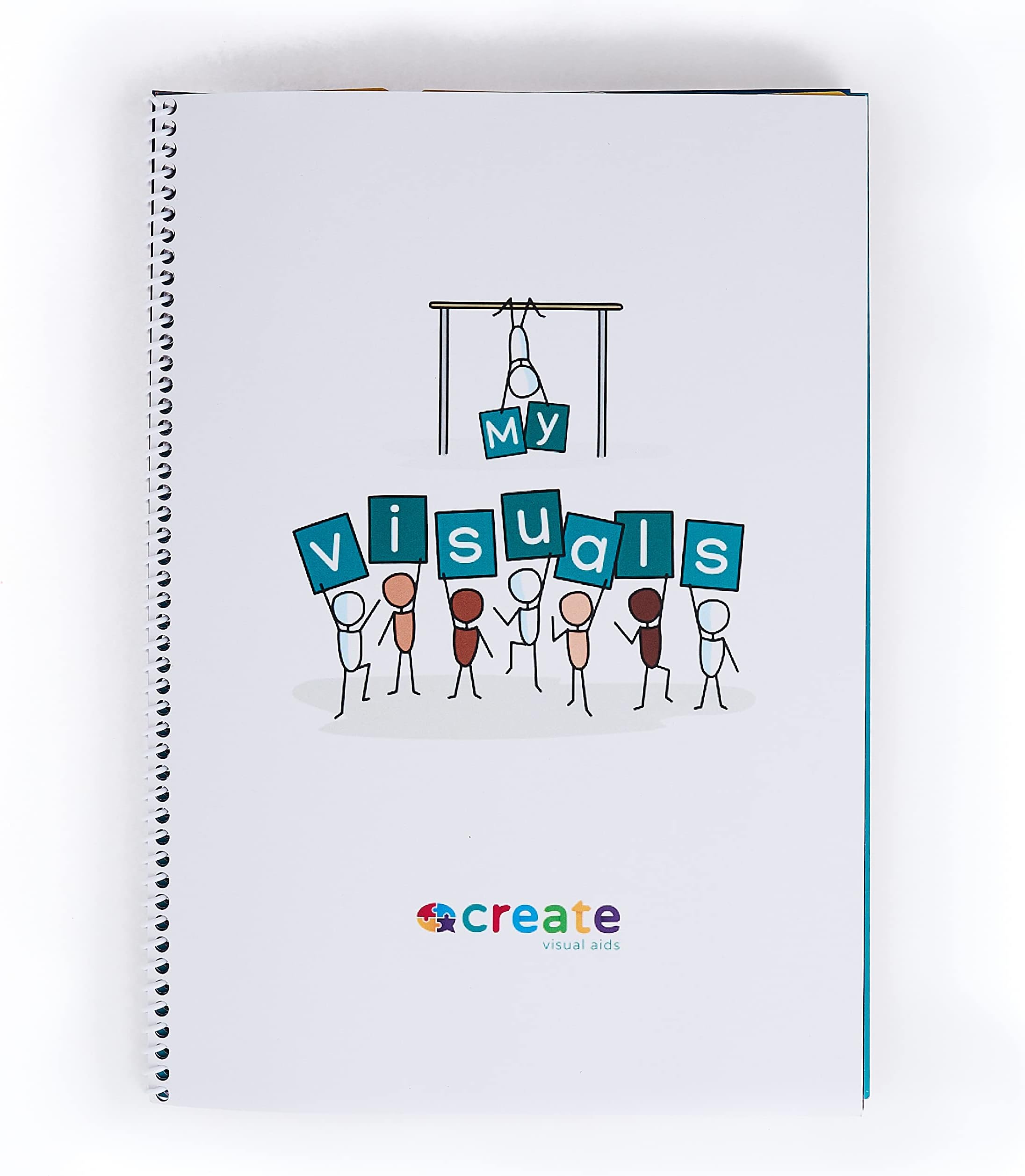 Visual Symbols Storage Book by Create Visual Aids to Store Visual aids, Visual Symbols, Picture Cards, pecs Card, to Support Autism, ADHD, Aspergers, Send Families