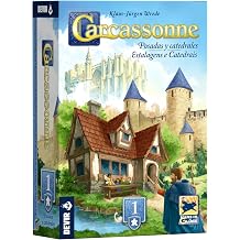Devir Carcassonne Inns & Cathedrals | Strategic Board Game Expansion, Tiles, Pawns & New Rules for Up to 6 Players BGCARPCPS