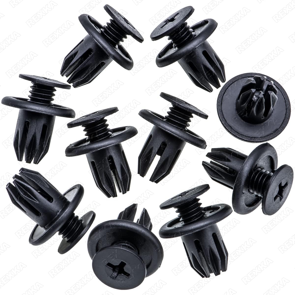 Rexka 10pcs Bumper Cover Fender Liner Retainer Clips Fastener for Honda Acura BMW Mini Cooper Countryman Cooper Paceman 07130702966 91503-SP0-003 Civic Odyssey Accord CR-V