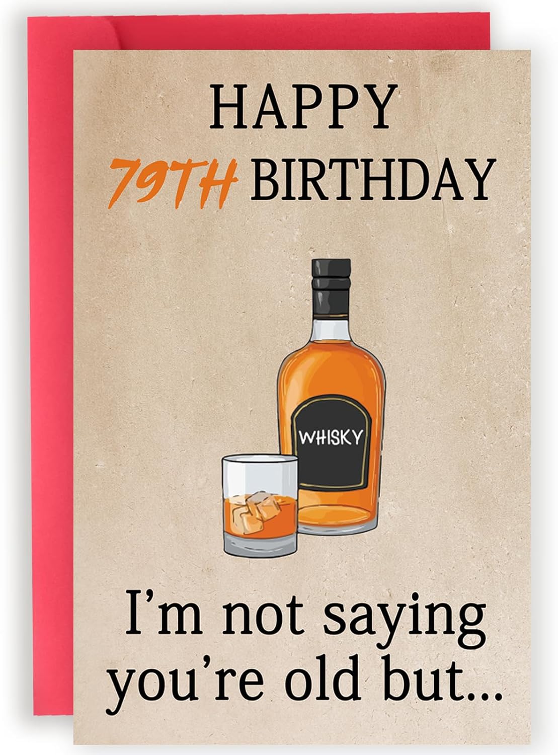 Happy 79th Birthday Cards Gifts for Women Men, Funny Birthday Decorations for 79 Year Old Mom Grandpa Grandma, Great 79th Bday Gifts for Woman Man