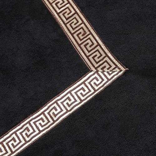 Miniatura 4 de AMY - Juego de sábanas de masaje para spa, cubrecamas de belleza, colchas europeas de color sólido, para sala de belleza, spa, masaje, color negro y