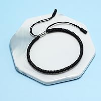 Vista 4 de LAMIBEE Pulsera Roja de la Suerte, Pulsera Roja para Protección, Hilo de Cuerda Trenzada a Mano Roja, Pulsera de Surfista, Pulsera de Muñeca