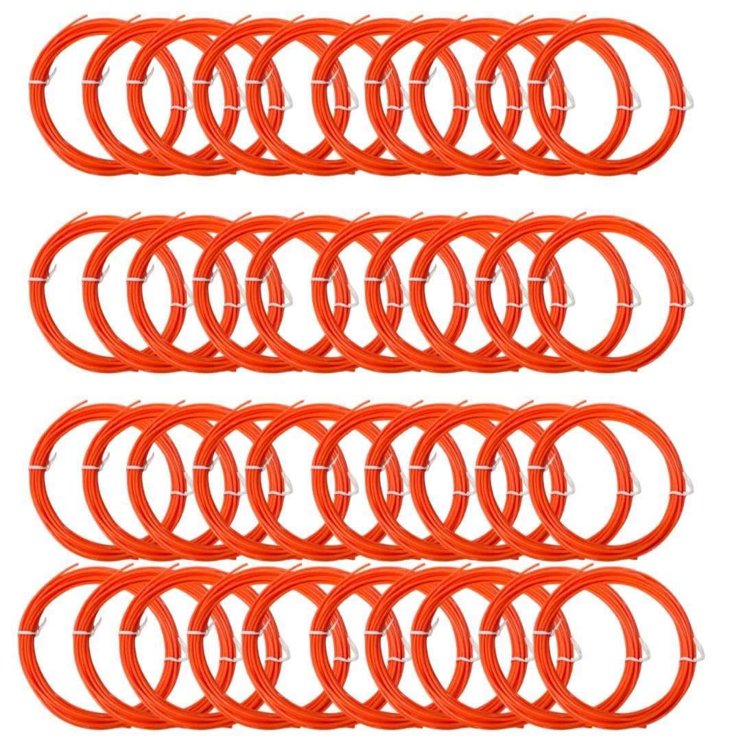 Parmo PLA 5m |3D Pen & Printer Filaments Set of 10 PLA Total 50m (Orange)-picture-17