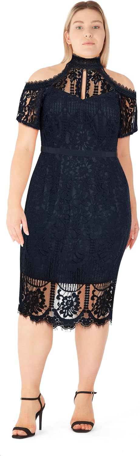 City Chic Womens Cocktail Dress - Kennedi