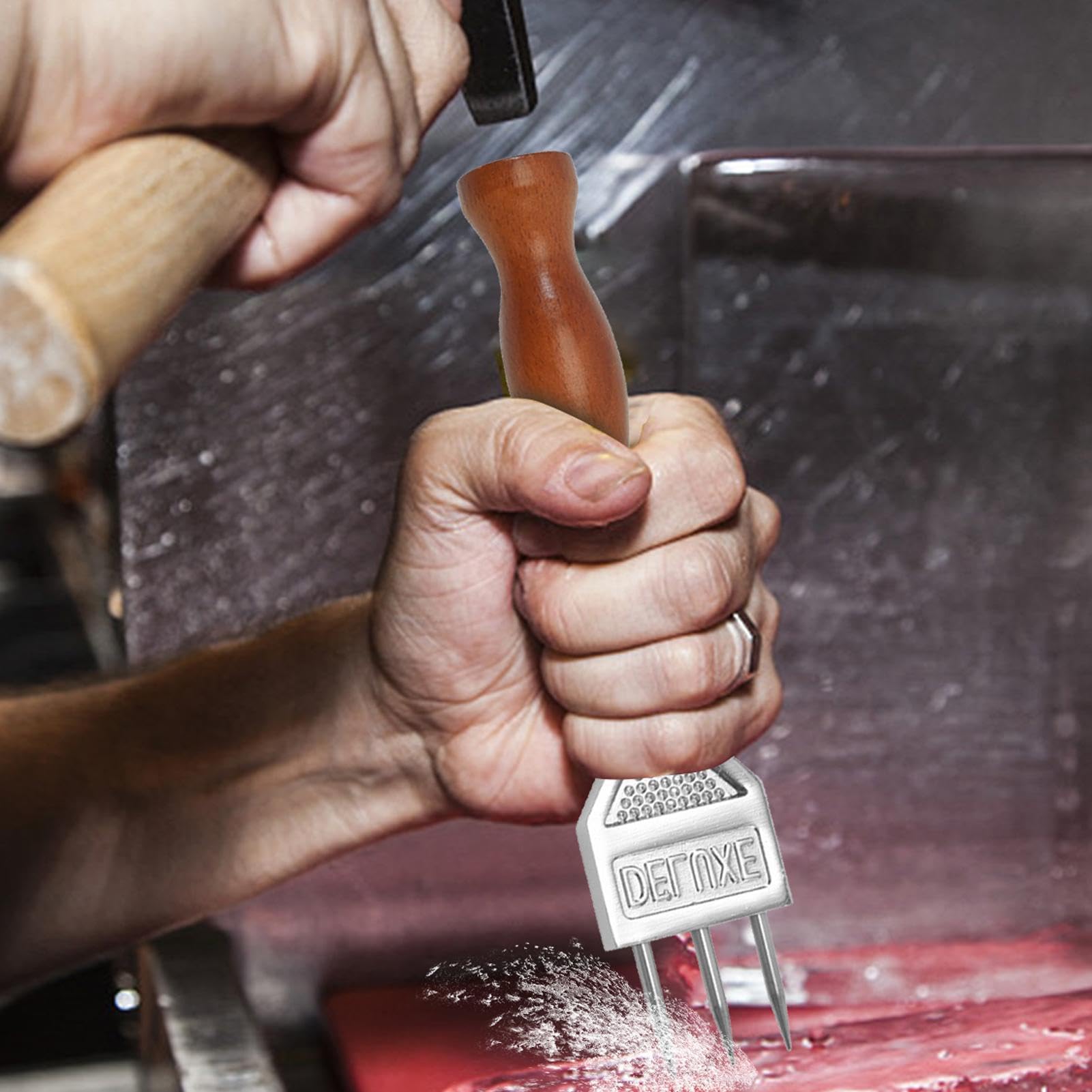 Strumenti per intagliare il ghiaccio - Strumenti per intagliare il ghiaccio, Pratico rompighiaccio per vino - Piccone per ghiaccio a tre punte, Strumento per rompighiaccio a tre punte, Bar resistente