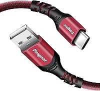 Vista 7 de Fasgear Cable USB tipo C de 10 pies de carga rápida 3A de nailon trenzado largo USB A a USB C, cable de carga compatible con controlador PS5/Samsung