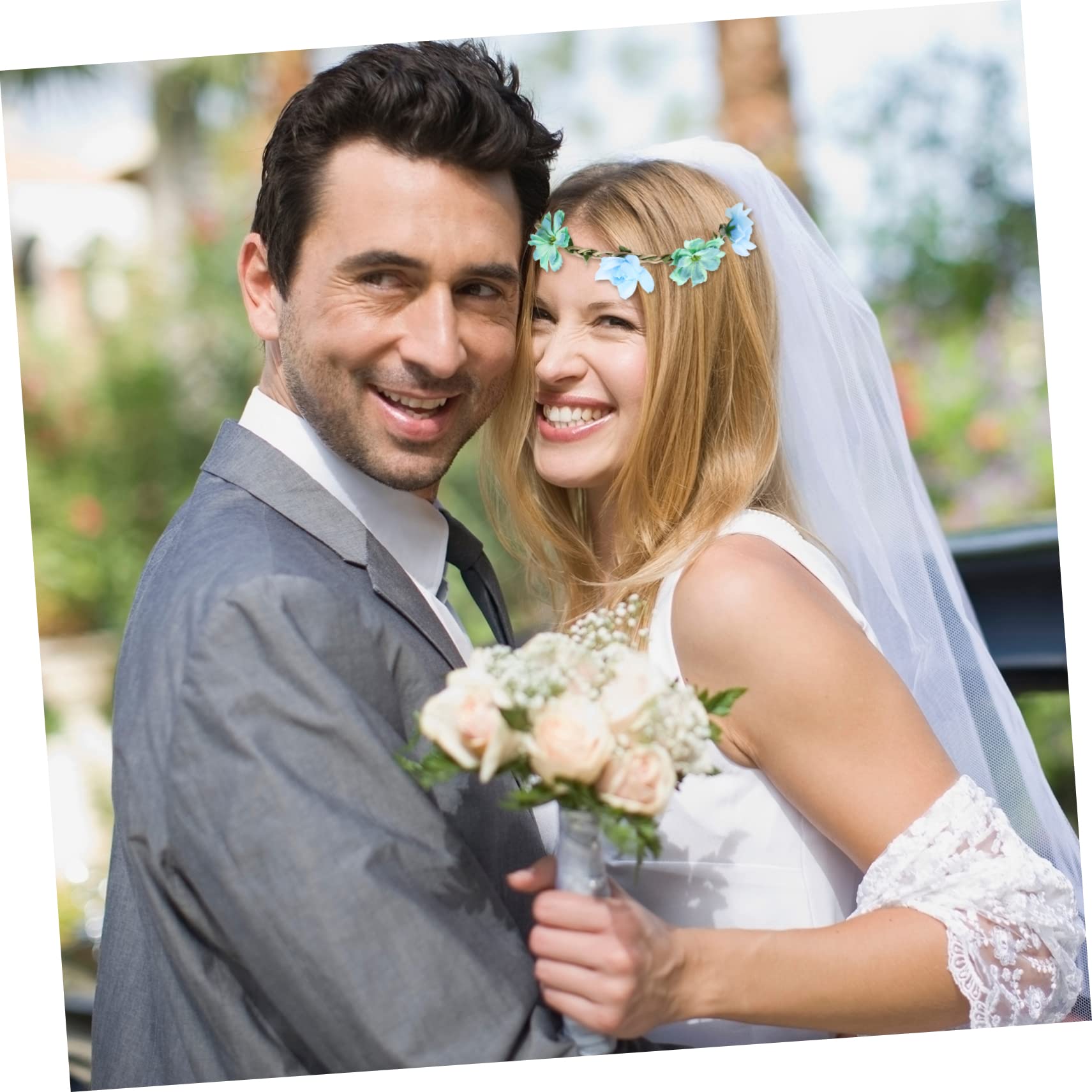 Abaodam 12stücke Blumen Haarband Teilig Braut Floral Kranz Kopfschmuck Elastisches Design Für Damen Für Hochzeiten Festivals Und Fotoshootings