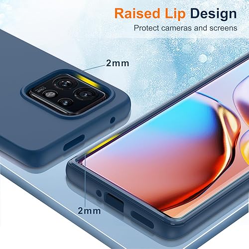 Miniatura 5 de LeYi Funda para Motorola Moto Edge Plus 2023 Moto Edge 40 ProEdge Plus 2023, funda protectora de silicona a prueba de golpes de cuerpo completo 360