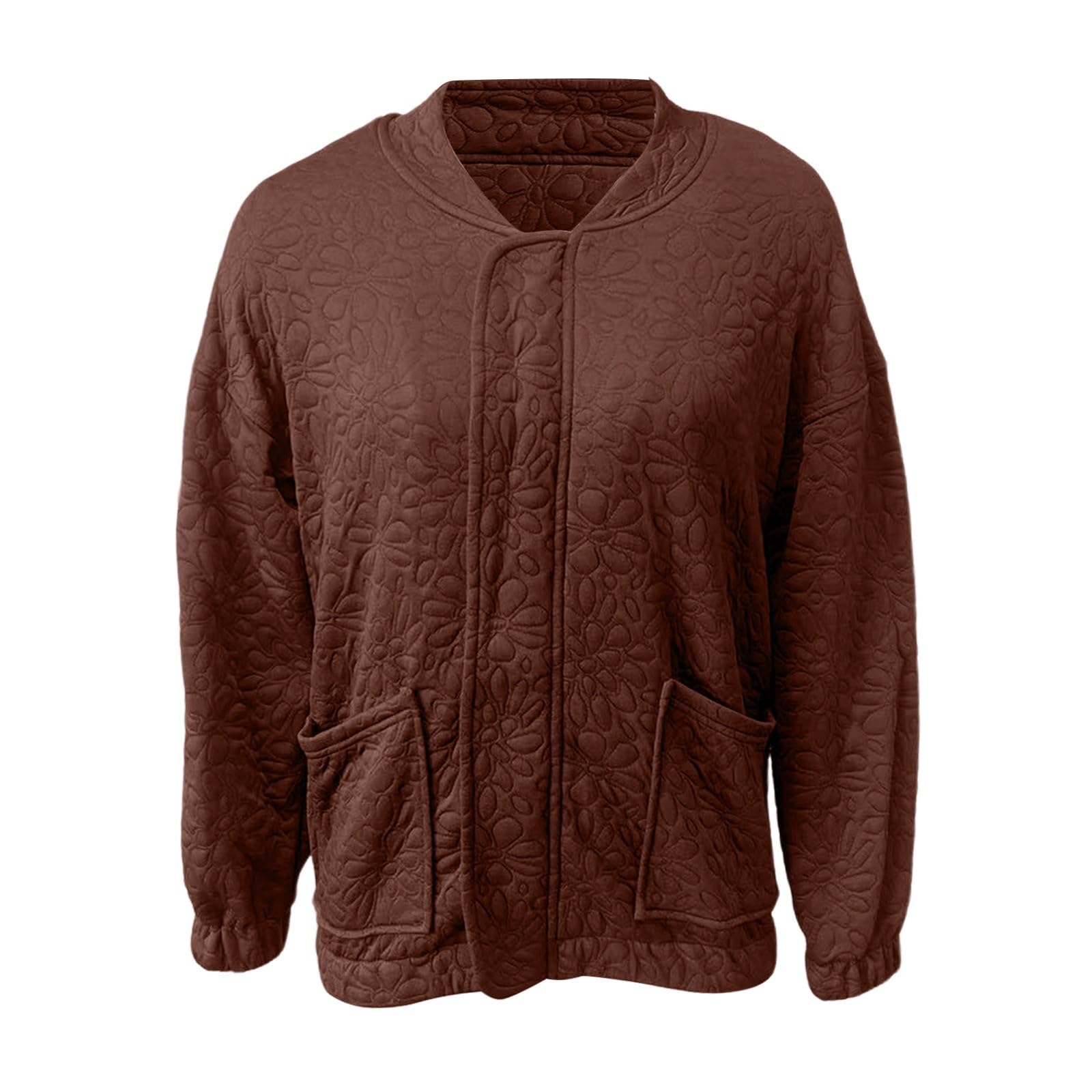 Generisch Chaqueta de entretiempo para mujer, otoño e invierno, chaqueta bomber para mujer, ligera, corta, chaqueta de otoño, chaqueta deportiva de gran tamaño, chaqueta deportiva con cremallera