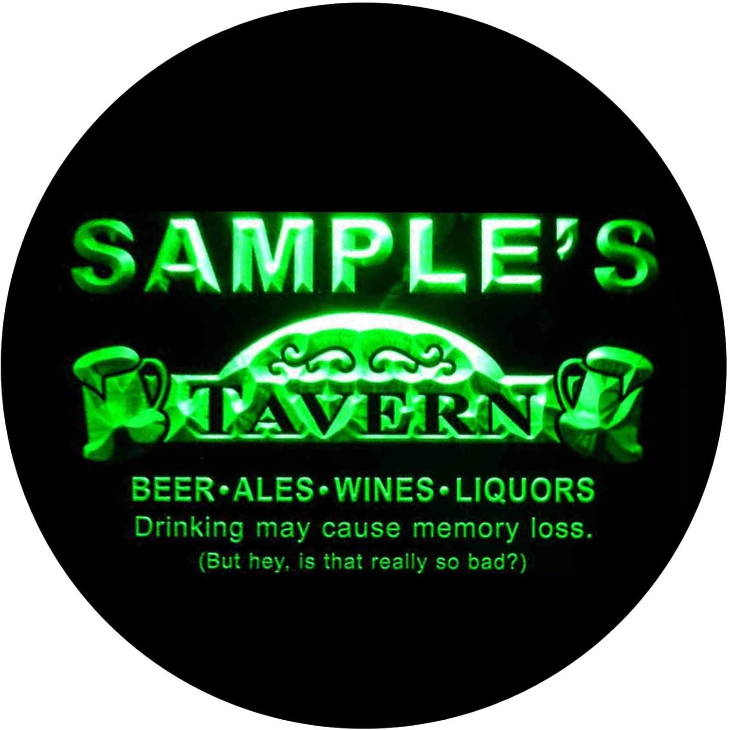ADVPRO Name Personalized Custom Tavern Man Cave Bar Beer Neon Light Sign Green 12x8.5 inches st4s32-px-tm-g