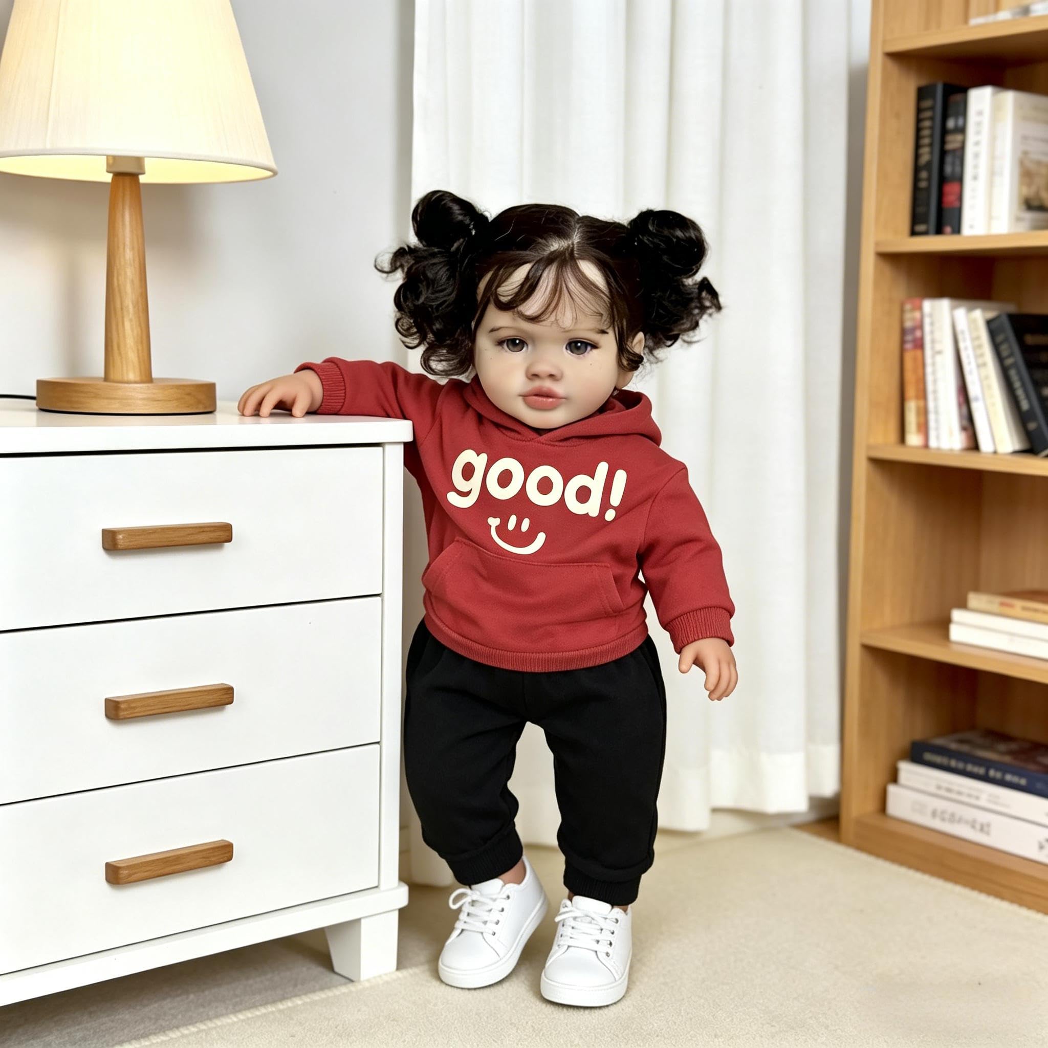 RXDOLL Duży rozmiar Reborn Baby Dolls Girl Pippa 26 cali 66 cm Realistyczne lalki Reborn maluch Dziewczynka Lalki Miękka tkanina winylowa Body Realistyczny silikon Maluch Lalka dla dzieci w wieku od 3