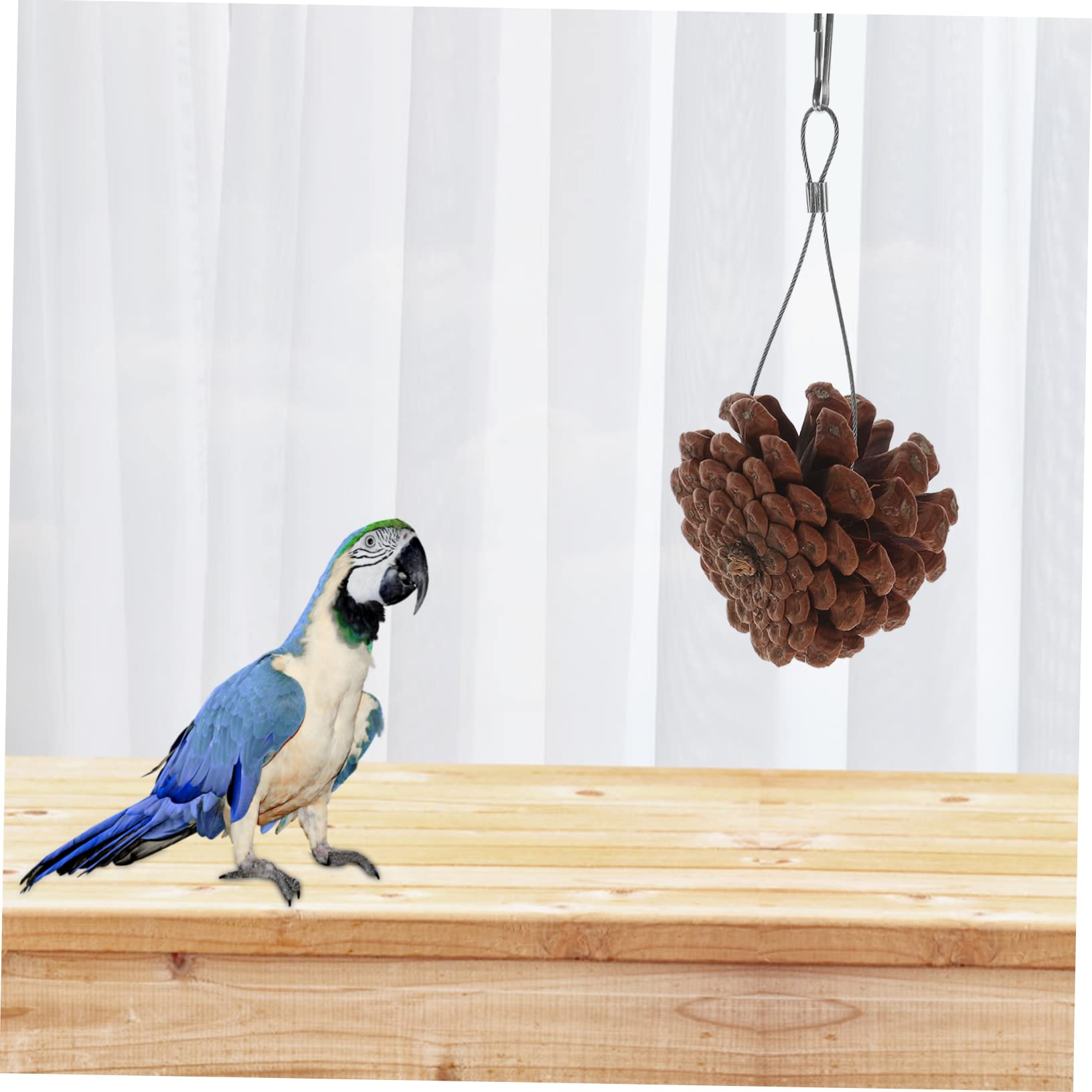 BESPORTBLE 30piezas Juguete De Forrajeo Natural para Aves y Periquitos De Piñas De Pino Juguete Masticable Seguro para Mascotas para Estimulación y Entretenimiento De Pájaros