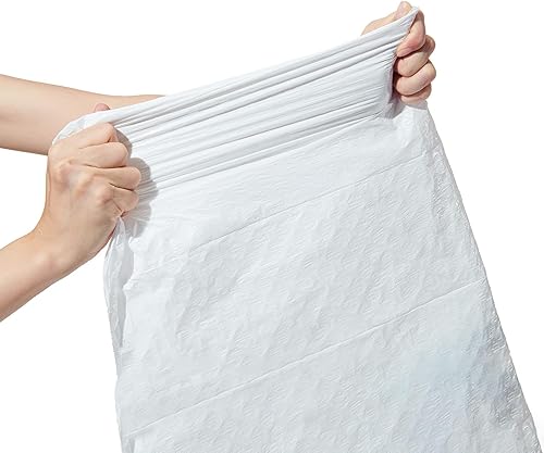 Miniatura 5 de FleTex - Bolsas de basura altas con cordón de 13 galones, 24 x 27 pulgadas, sin perfume, color blanco, 300 unidades