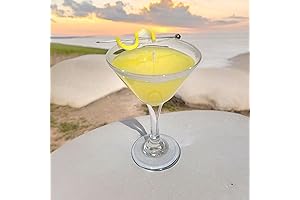 Cocktail Candles That Look Like Drinks Lemon Drop Martini Scented