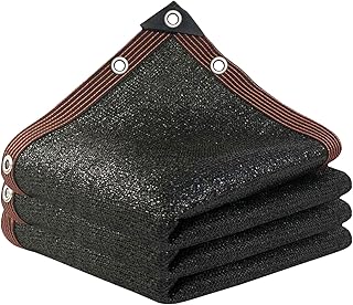 Schattierungsnetz Black, Schattennetz Mit ösen Leicht und Haltbarkeit Schattiernetz Sonnensegel für Terrasse Pergola Balkon Garten Pflanze Gewächshaus Hühnerstall Outdoor