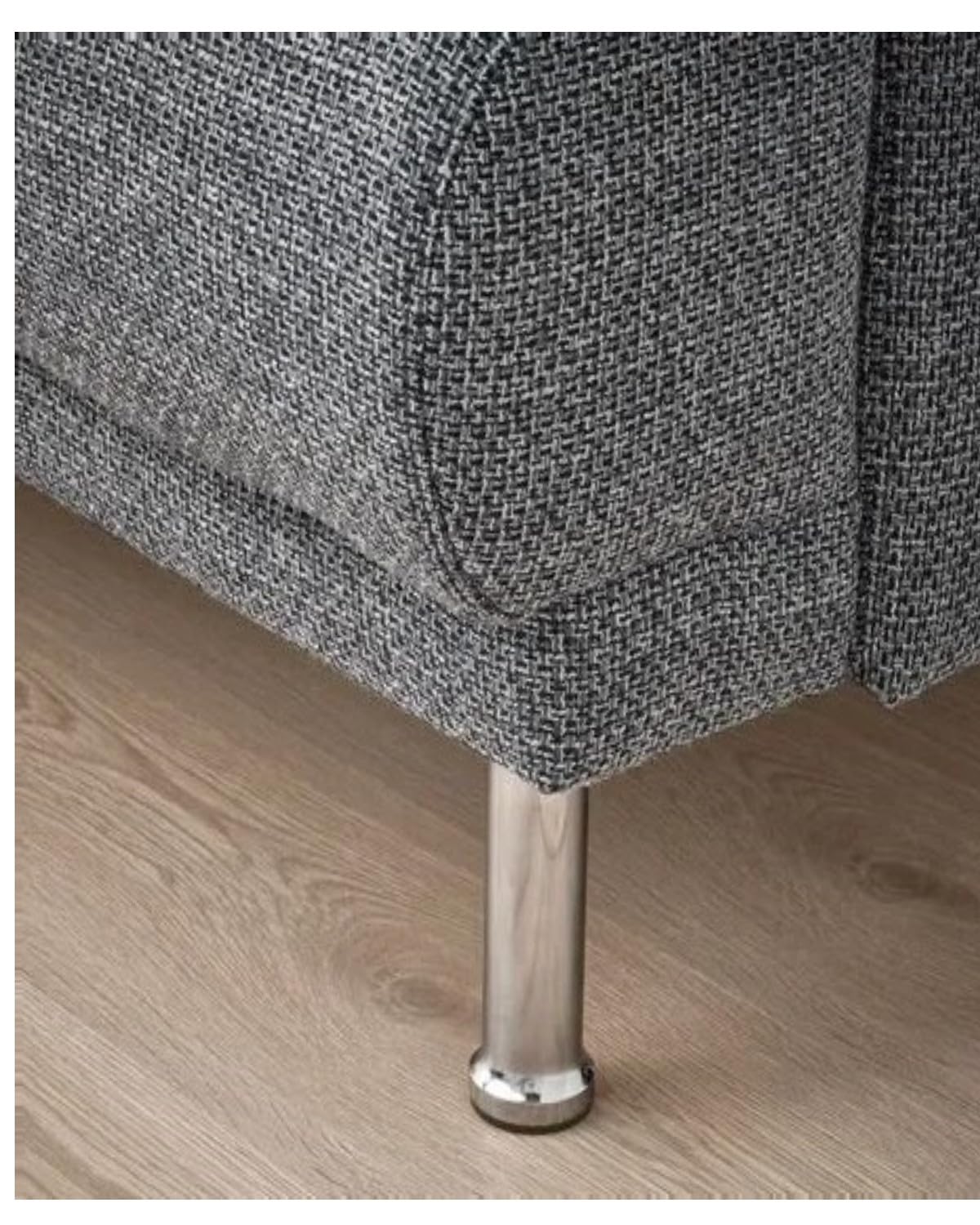 Mobilya Kanepe Baza Koltuk Çekyat Yükseltme Ayağı Kalın Diş M10 Krom Metal 10 Cm 4 Adet