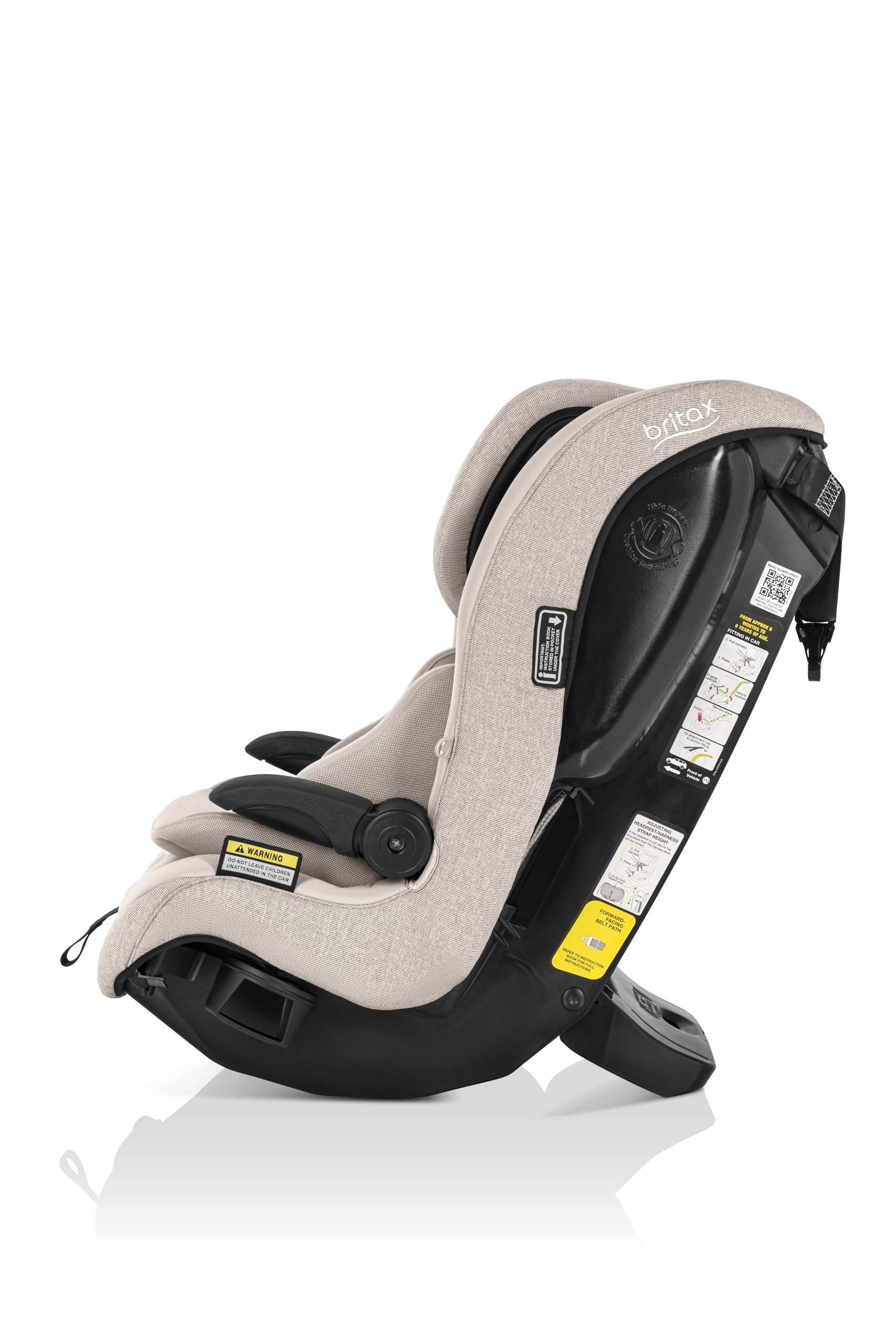 Britax Safe-n-Sound Maxi Guard Pro Style Car Seat Oat, Forward Facing, in-Built Harness, 6 Months to 8 Years, Side Impact Cushion Technology, Narrow 
