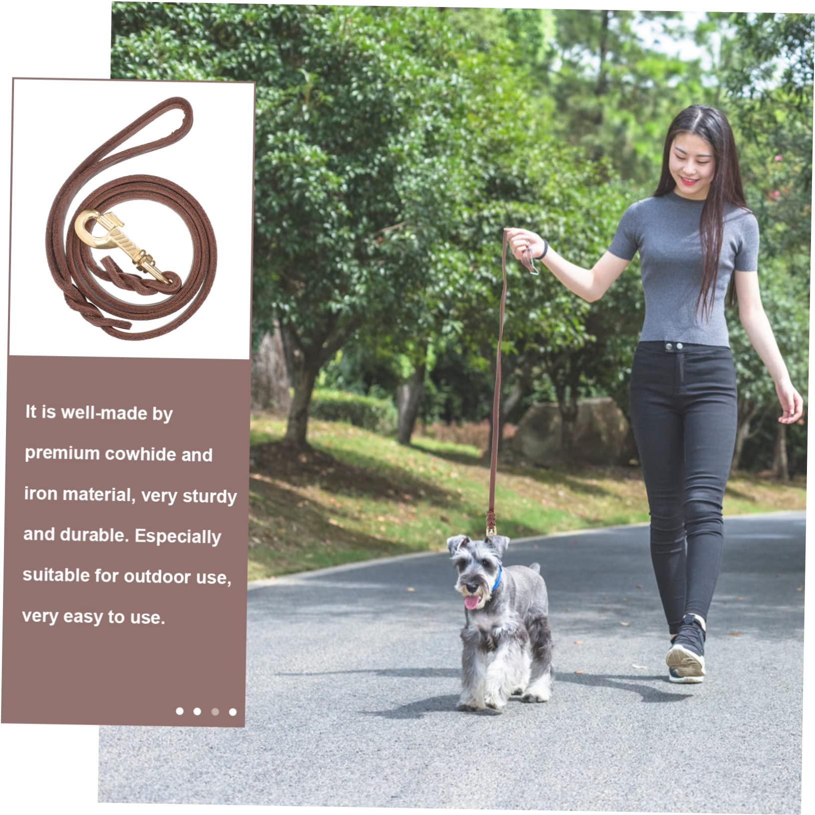 Kisangel 3pièces Laisse De Traction pour Chiens Corde pour Chiens De Moyenne à avec Idéale pour Promenades Sécurisées Et Confortables