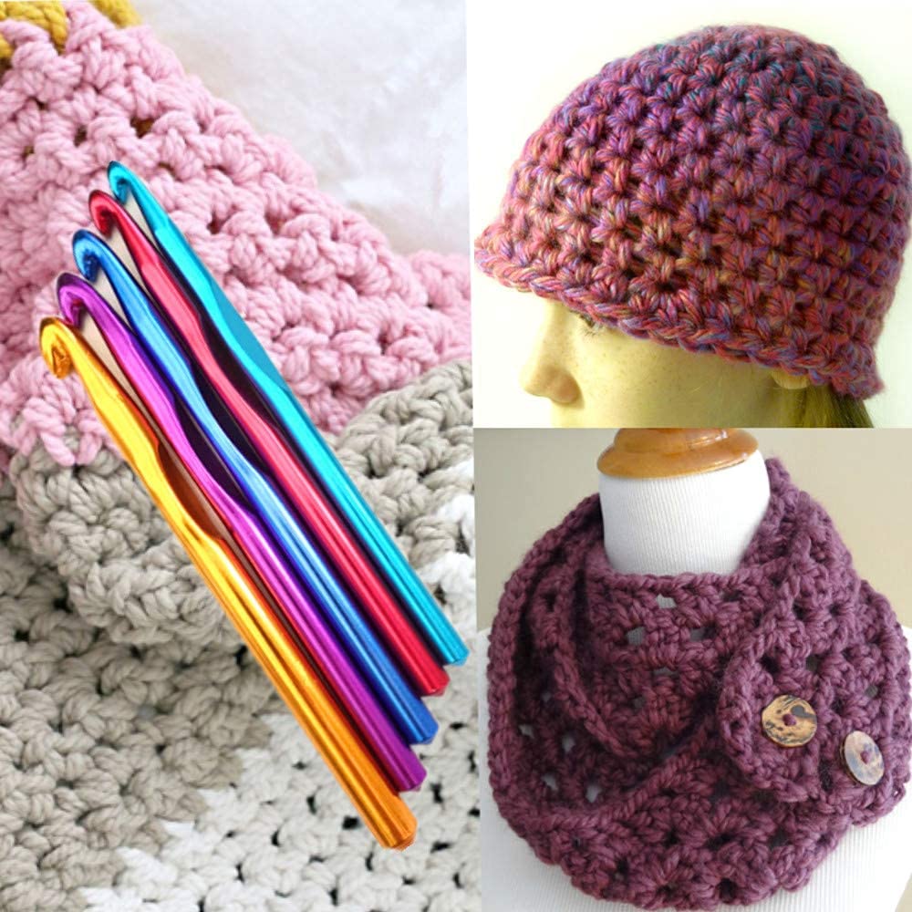 Big Size Anodized Multicolor Aluminum Crochet Hooks for Crocheting Hooks 3
