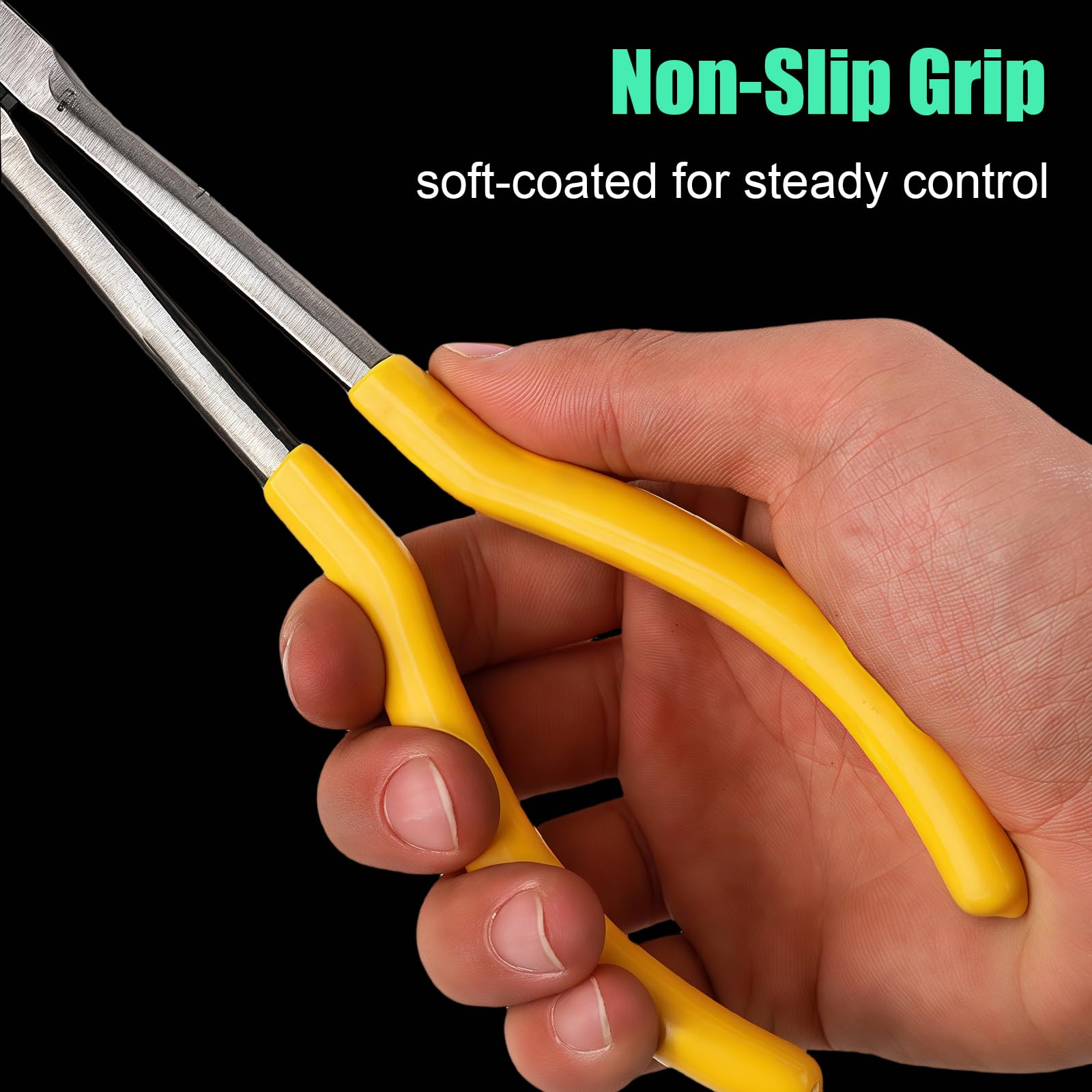 Pinze a becco lungo, 28,9 cm, per spazi stretti, 6 pezzi