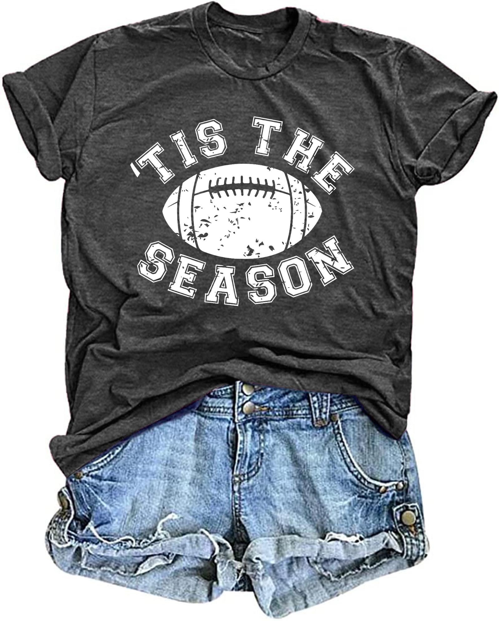 Football Shirts for Women Game Day Tshirt Sunday Football Graphic Tee Top Funday Shirt Blouse
