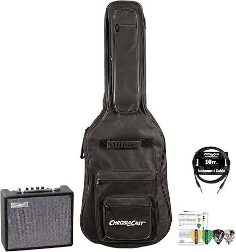 Sawtooth - Amplificador de guitarra eléctrica de 10 vatios con cable, bolsa de concierto y muestra de púa