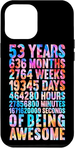 Funda divertida para iPhone 12 Pro Max para 53 años, diseño de Old Meter