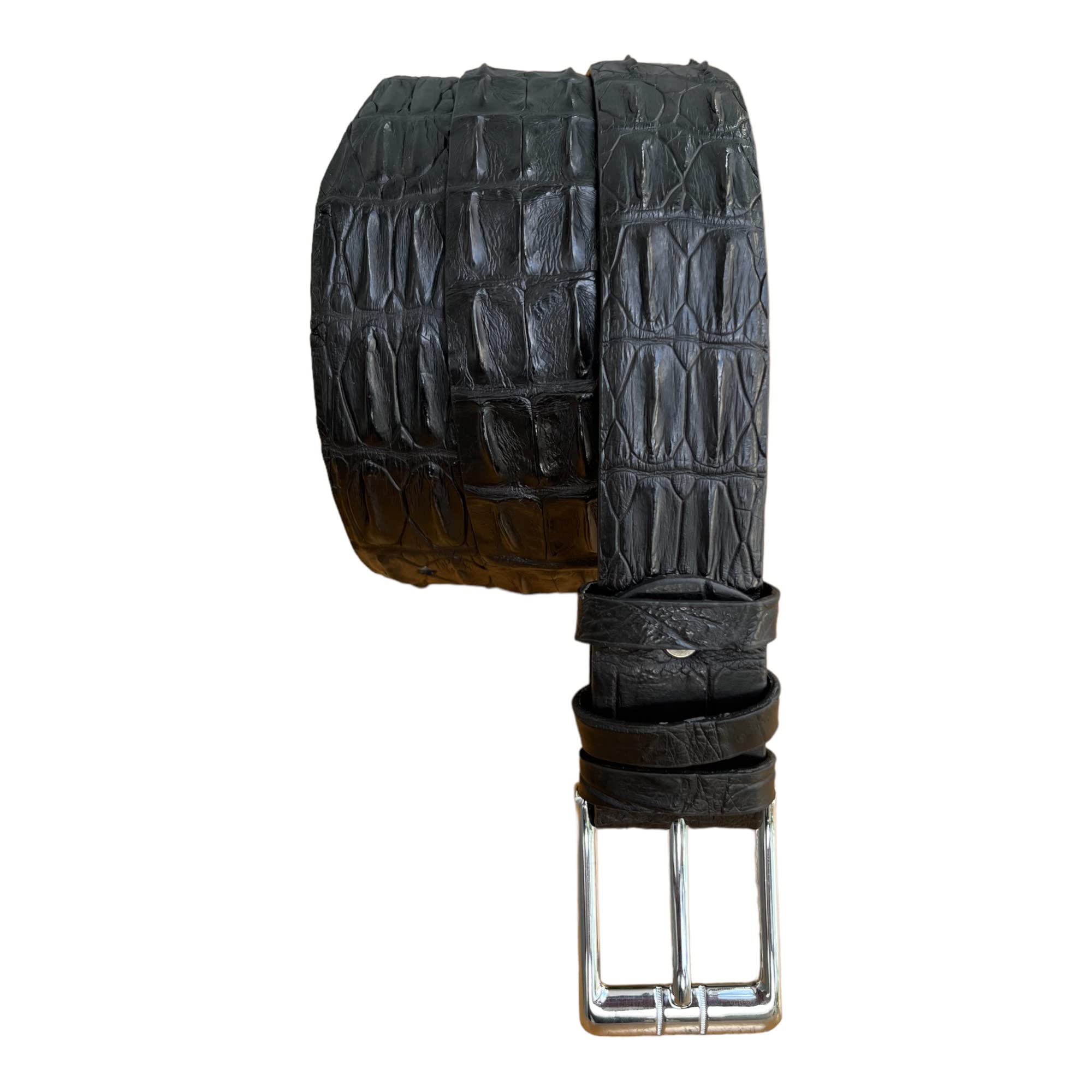 Genuine Alligator Hornback Back Bone Belt