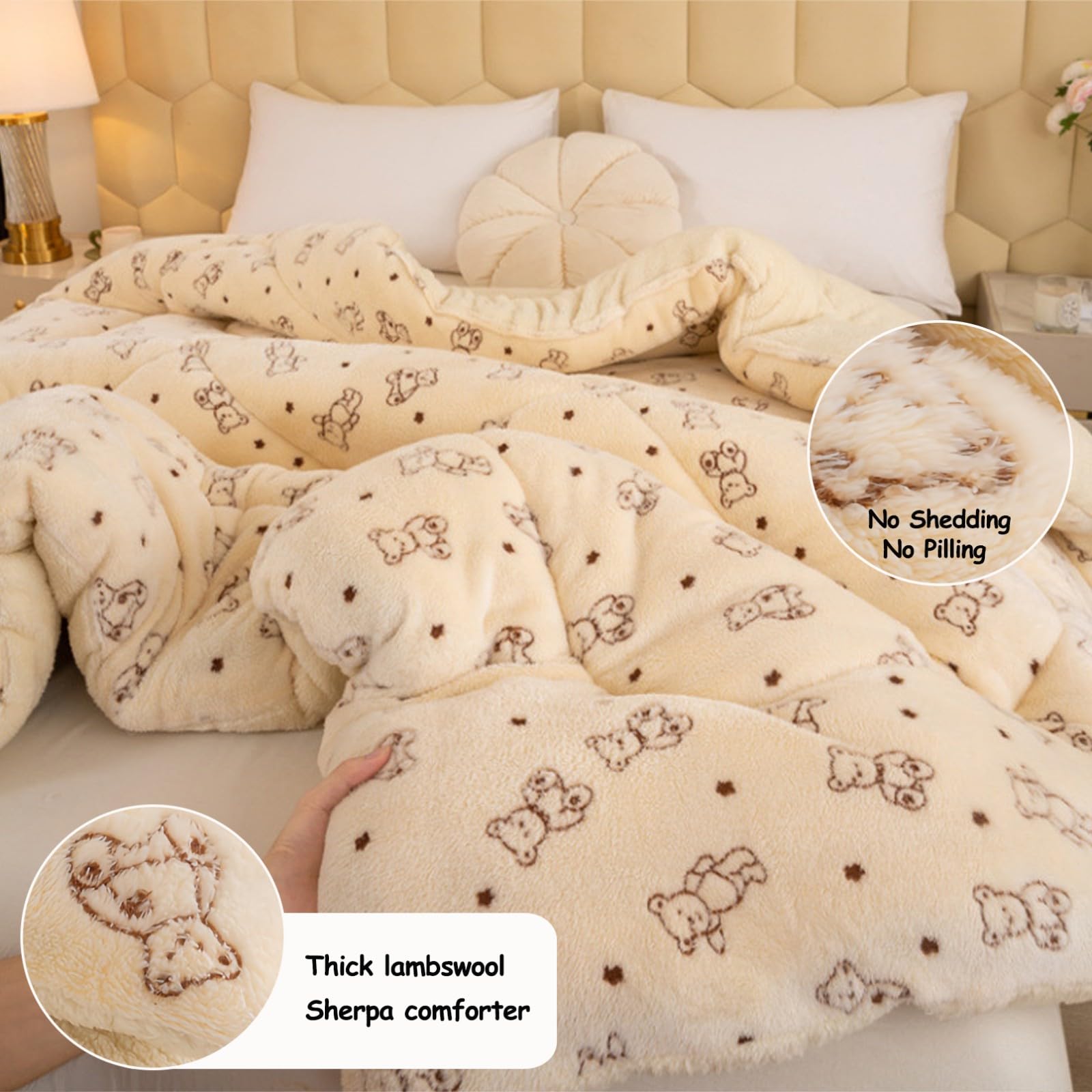 Amazon.com: XHCTNN Colchas Calientes para El Frio Thickened Super