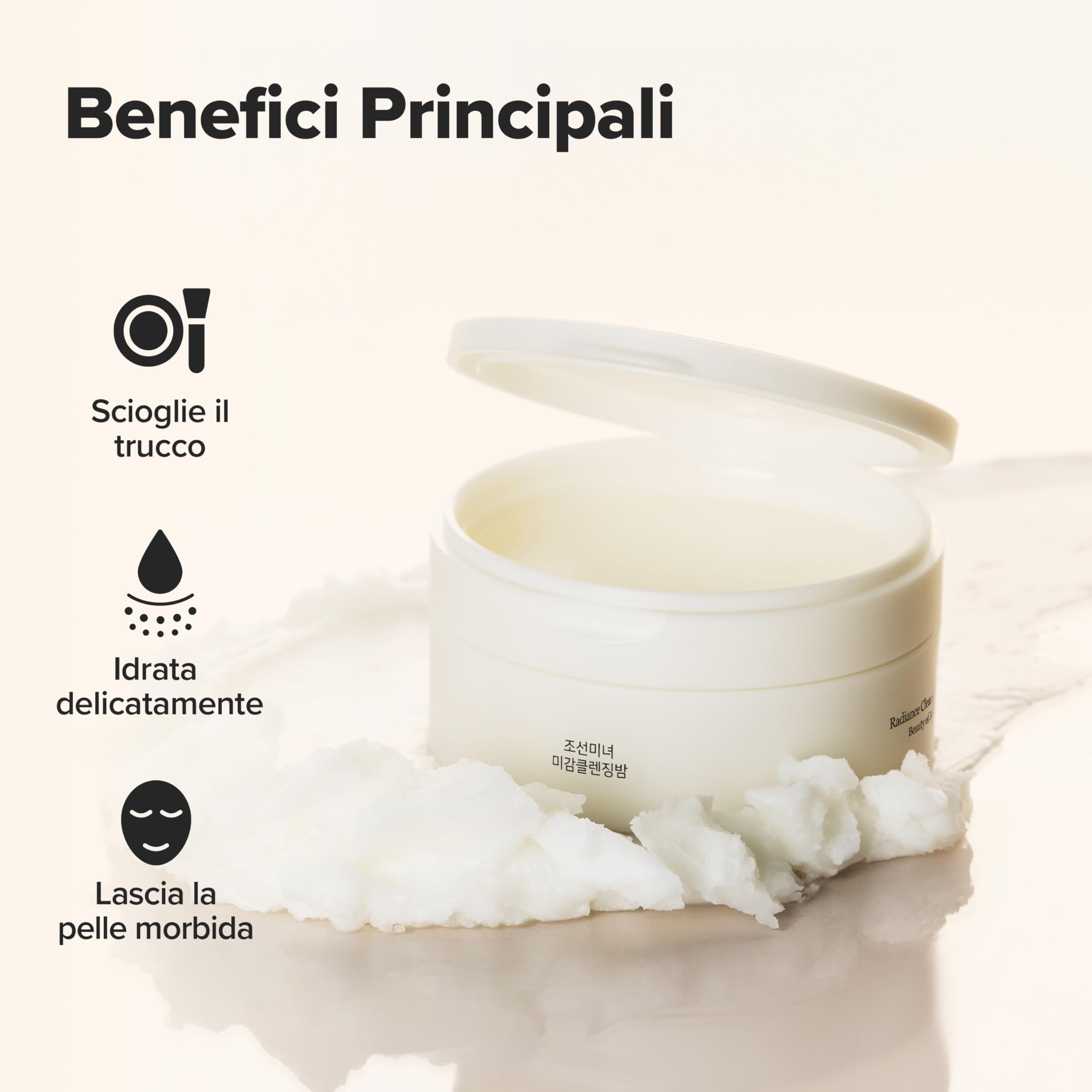 Beauty of Joseon Balsamo Detergente Radiance, Per Trucco, Protezione Solare, Detergente Per Pori Per Pelle Sensibile E Acneica. 100 Ml, 3,38 Fl.Oz.