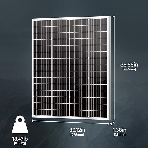 Miniatura 2 de Newpowa Panel solar monocristalino de 150 vatios y 10 bb, módulo fotovoltaico de alta eficiencia de 150 W, 150 W, para caravana, barco, remolque,