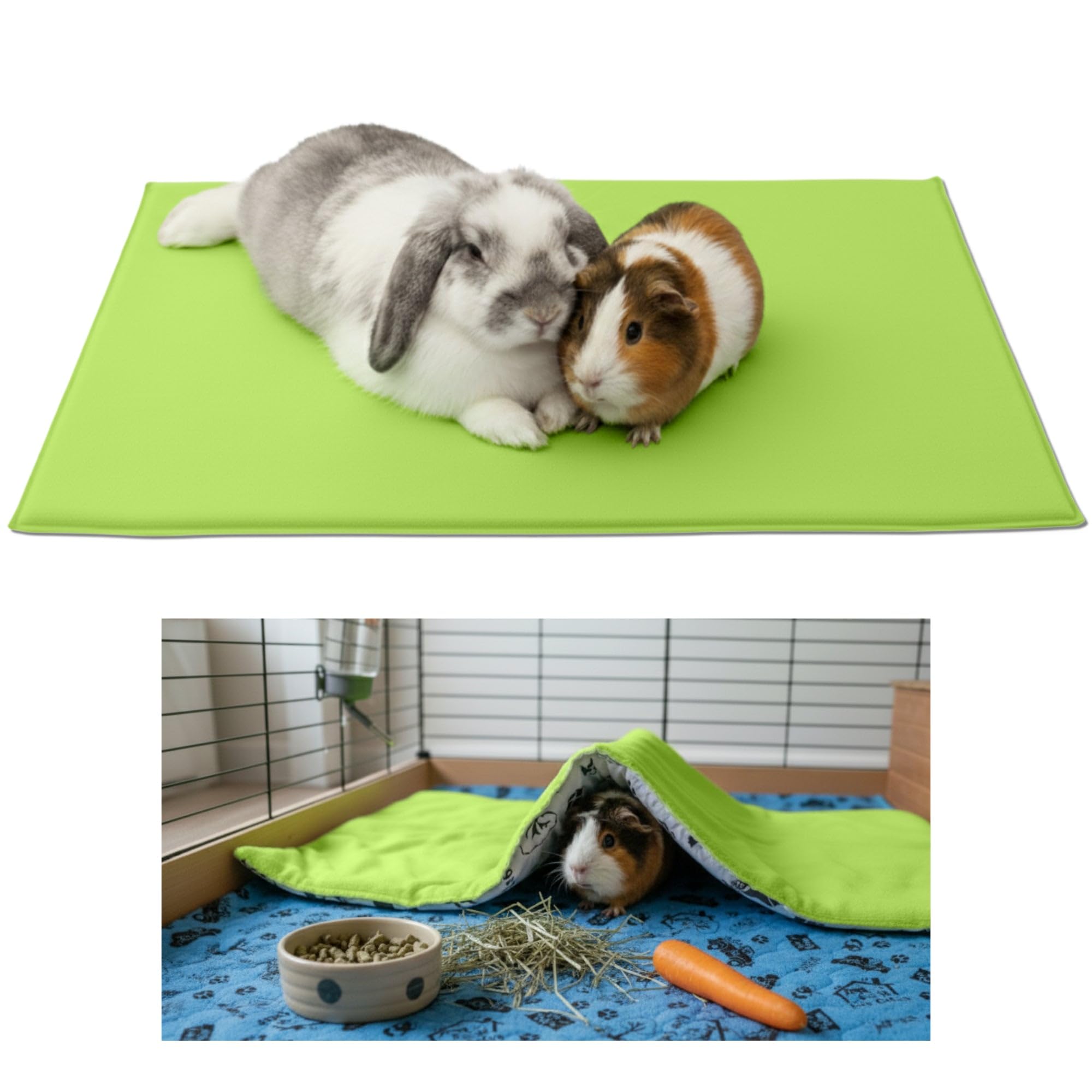 NEO SOLVO Fleece Blanket Mat for Guinea Pigs and Rabbits
