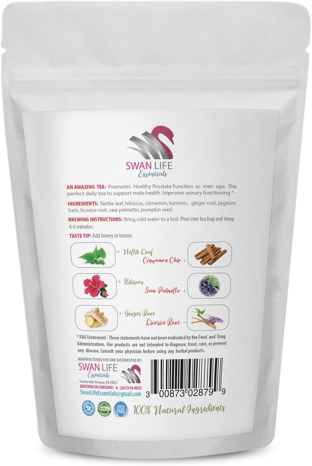 Saw Palmetto Supplement - Prostate Support PILS - Natural Ingredients, Saw Palmetto, Stinging Nettle Leaf, Maitake Mushroom, Reishi, Shiitake, Prostate Support Supplement for Men, 2 Bottles 120 Caps