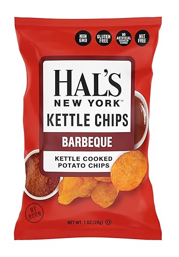 Miniatura 2 de Hal's New York Kettle - Papas fritas cocidas, paquete variado, 3 sabores, 1 onza (paquete de 24)