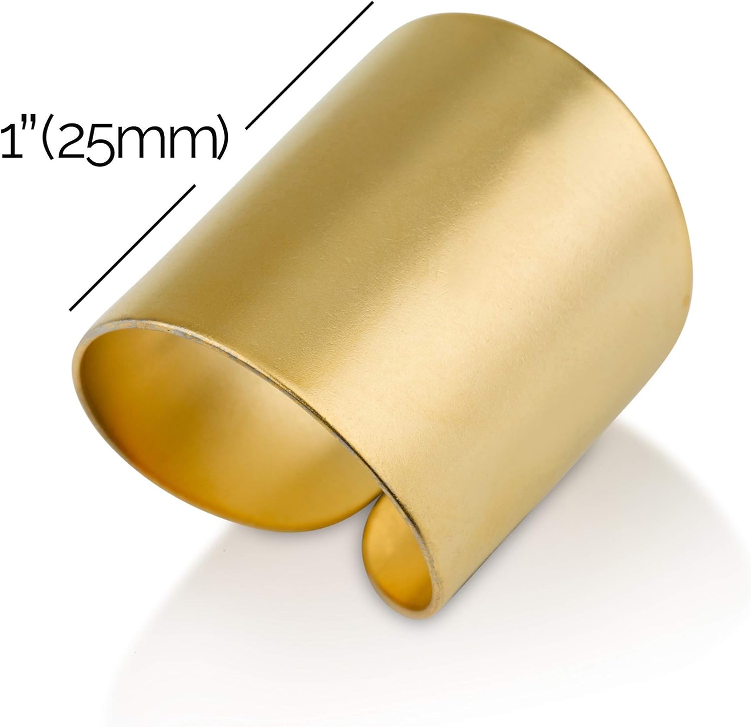 Modern Statement Gold Rings for Women and Girls, Adjustable Wide Cuff Ring Wrap Open Ring - Image 4