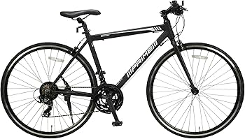 ④中古ロードバイク/アルミフレーム/21段変速付き/700C/ブラック Amazon | 700C型 21段変速 クロスバイク アルミフレーム マット