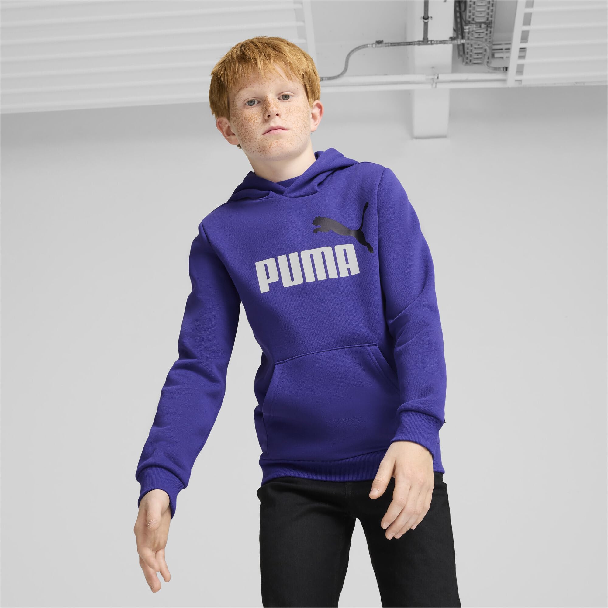 Puma ESS+ 2 Col Big Logo Hoodie FL B Sudadera Niños (Pack de 1)