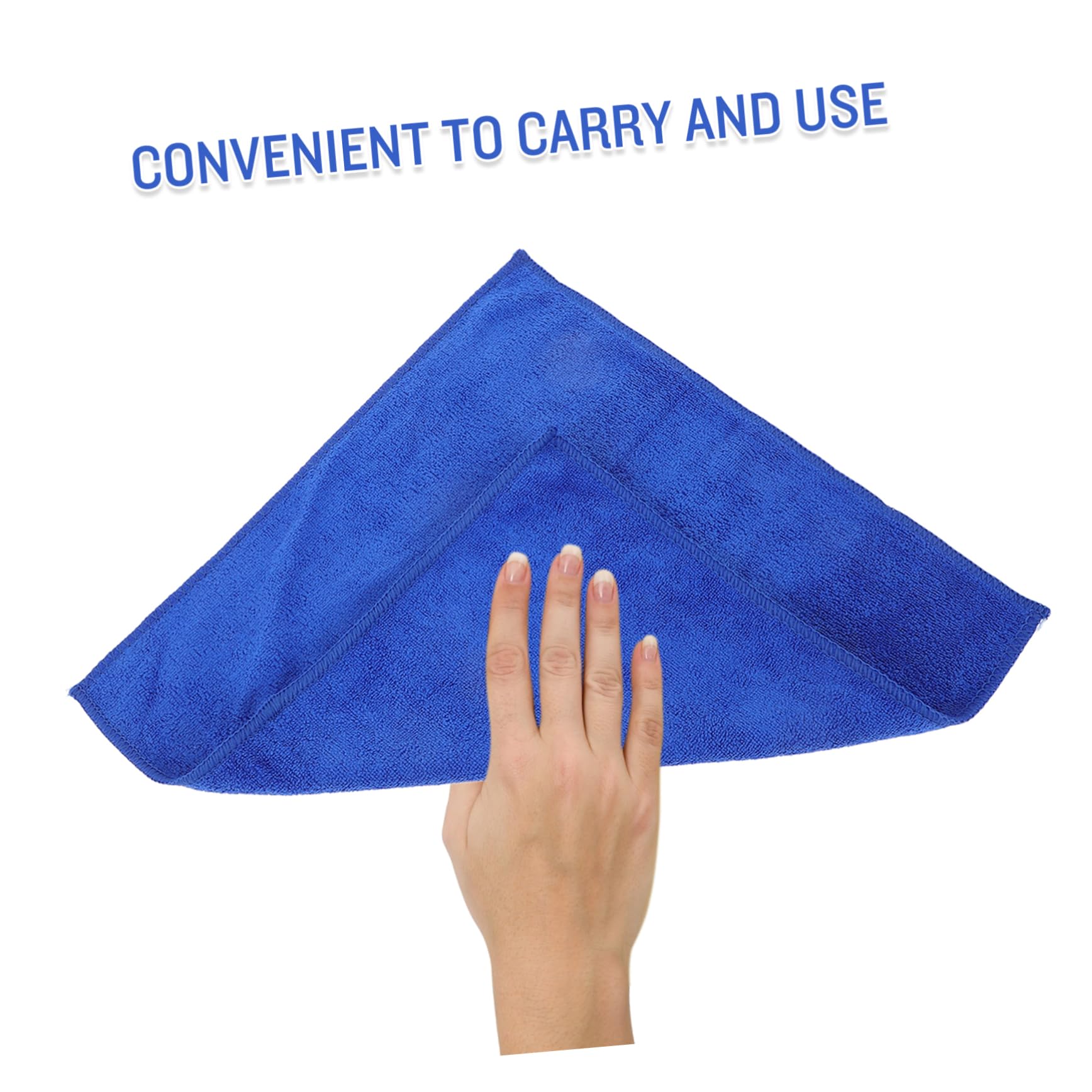 Mikinona 10 Pcs Microfiber Car Drying Towels Thick and Absorbent Car Cleaning Cloths Multi Functional Wiping Supplies and Household Use