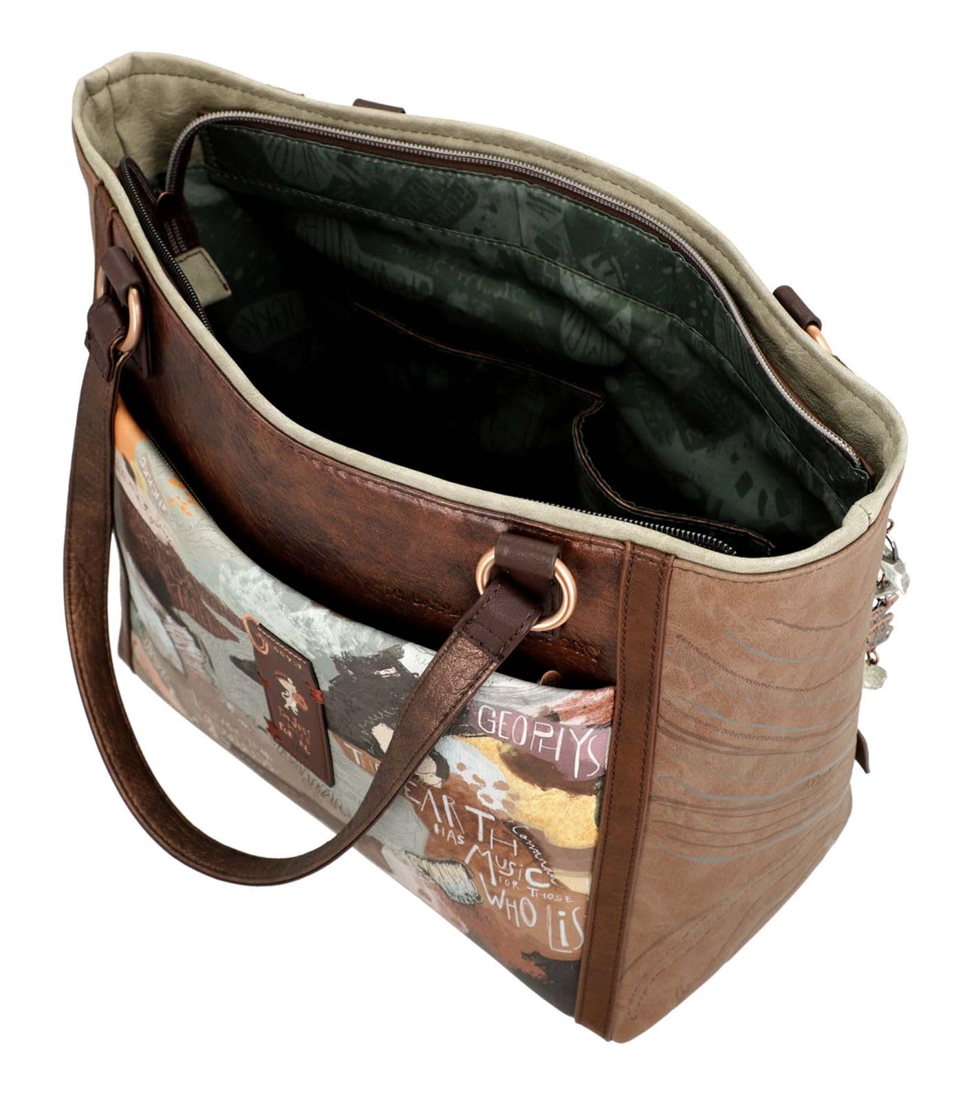 Anekke Shopping Core Schultertasche, Maße: 40-31/29/16 cm, Zubehör und Accessoires für Damen, Mehrfarbig