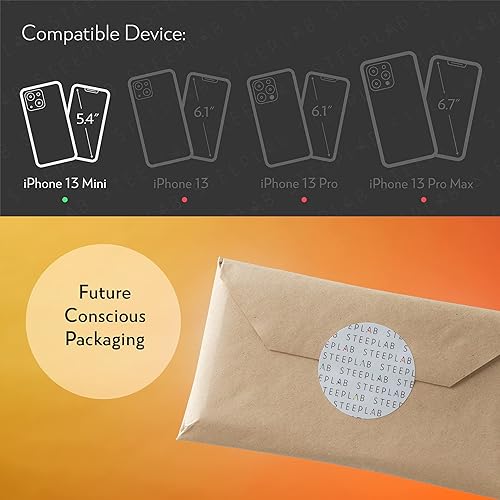 Miniatura 7 de SteepLab The Grippy Jelly - Funda con resaltador de neón para iPhone, con bolsillos protectores de aire (naranja intenso brillante, iPhone 13 Mini)