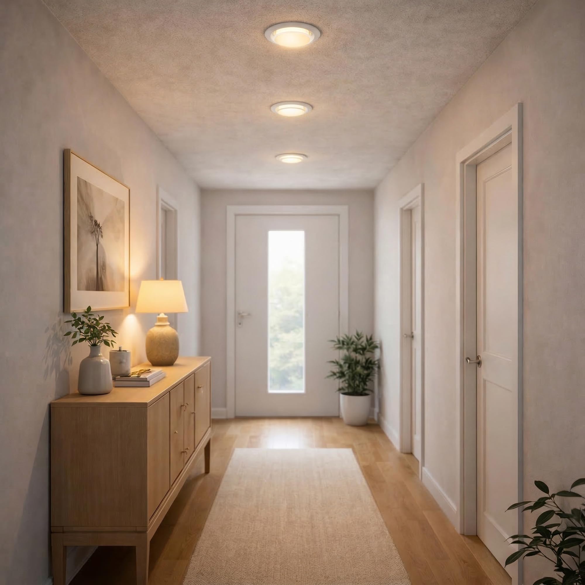 SSC-LUXon LAGO 10x Deckenlampe rund weiß schwenkbar - Punktstrahler geeignet für LED Modul - Deckenspot für Schlafzimmer ohne Leuchtmittel