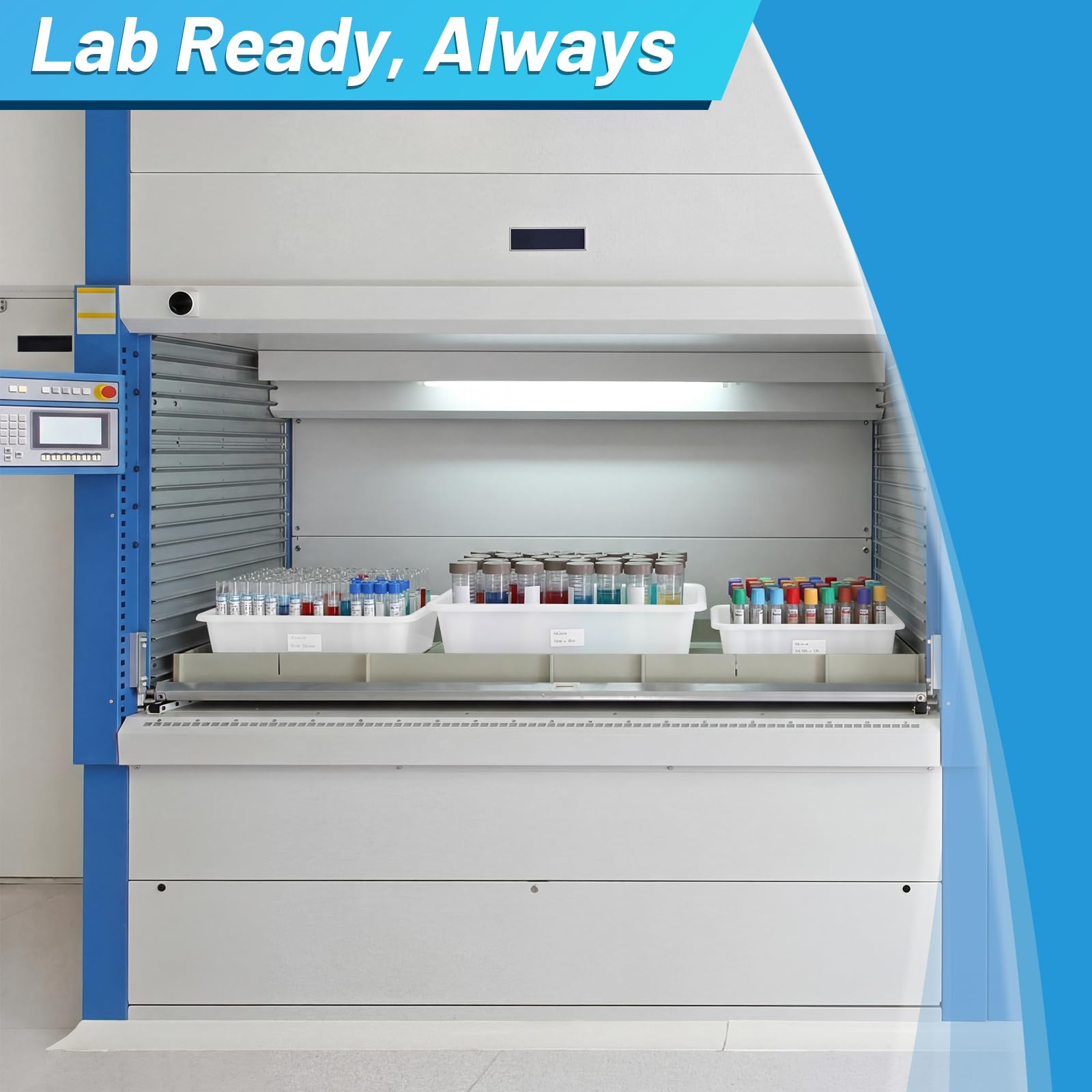 Remerry Paquete de 9 bandejas de contención de polipropileno, 3 tamaños (S/M/L), bandeja de laboratorio rectangular para esterilizar suministros de laboratorio, plástico duradero y resistente a la