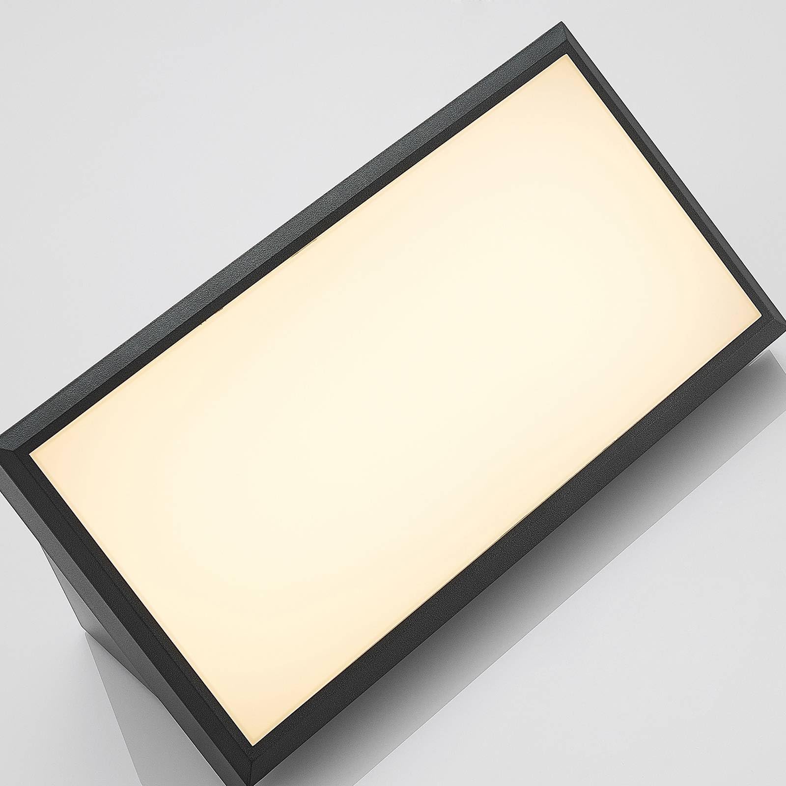 Lindby Applique LED da esterni (Moderno) colore Nero, lampadina inclusa applique lampada outdoor per facciata/parete terrazzo e