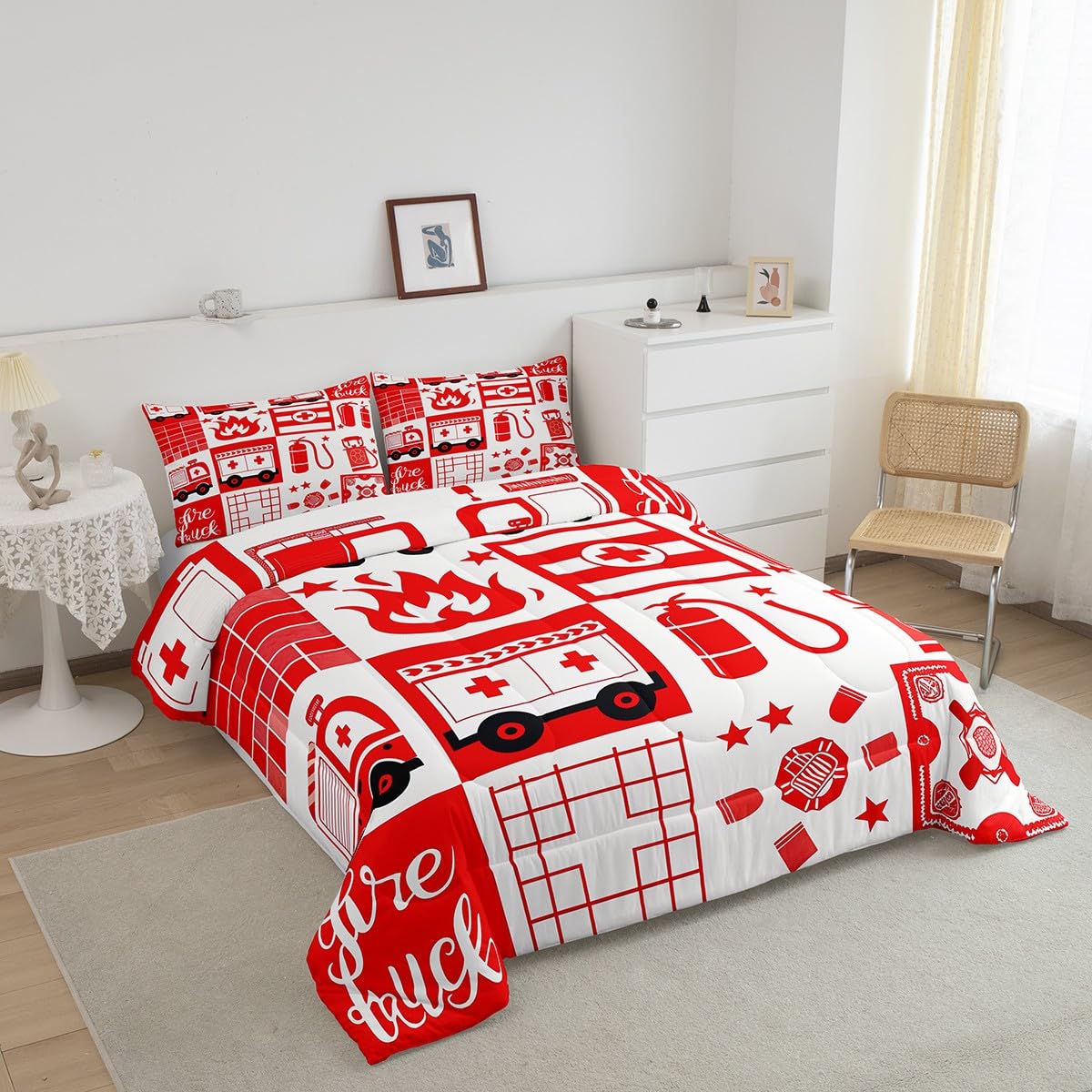 Manfei Juego De Funda De Edredón A Cuadros De Tamaño Complet | Envío Gratis, image size:1200x1200