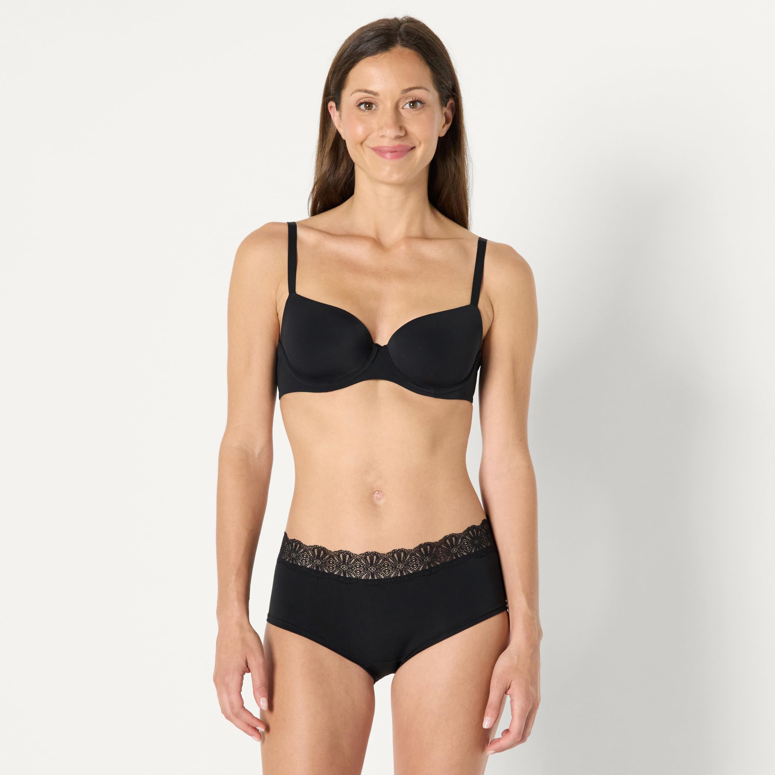 Amazon Essentials Femme Soutien-Gorge Balconnet avec Armatures doublé en Microfibre