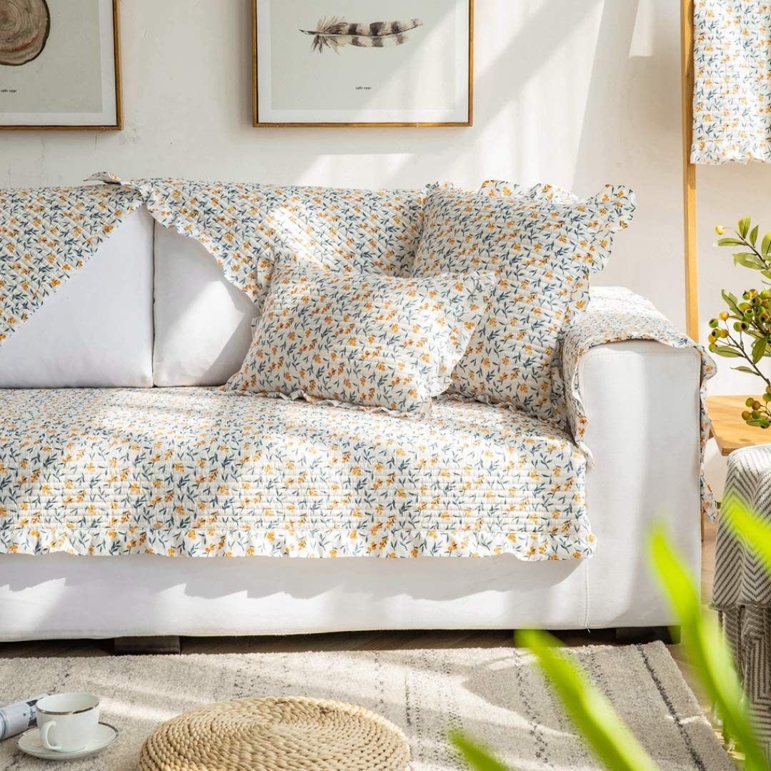 Amazon リーフ柄 ソファーカバー マルチカバー 北欧 可愛い シンプル 長方形 オールシーズン 洗える カラー 室内マット 110 110cm 出窓 ノルディック おしゃれ 替えソファカバー 3人掛け 2人掛け 背もたれカバー 撥水 ペット用品 犬猫 爪とぎ防止 ソファカバー マルチ