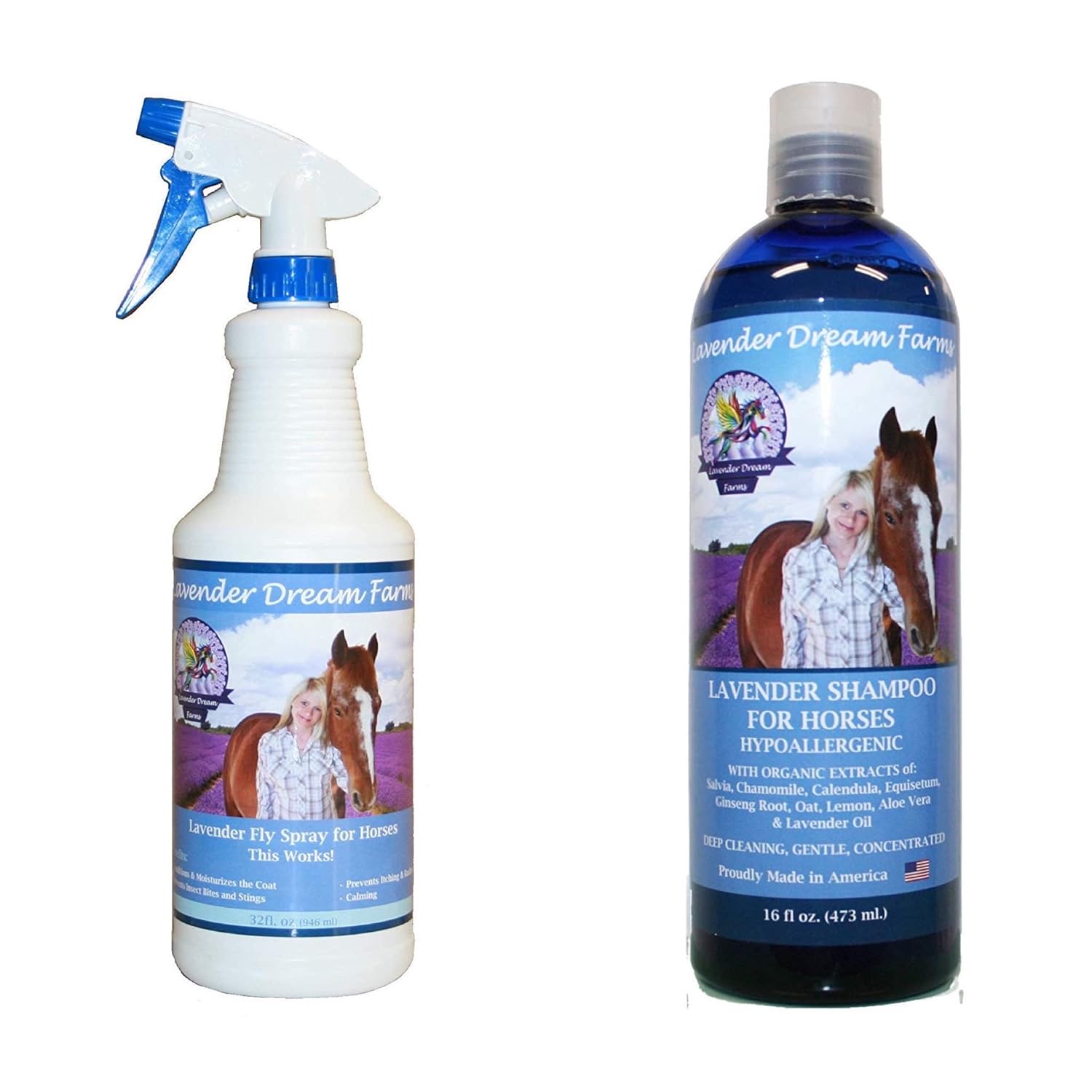 Natural Lavender Fly Spray for Horses + Lavender Shampoo