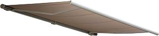 Mendler Elektrische Kassettenmarkise T124, Markise Vollkassette 5x3m - Polyester Sand