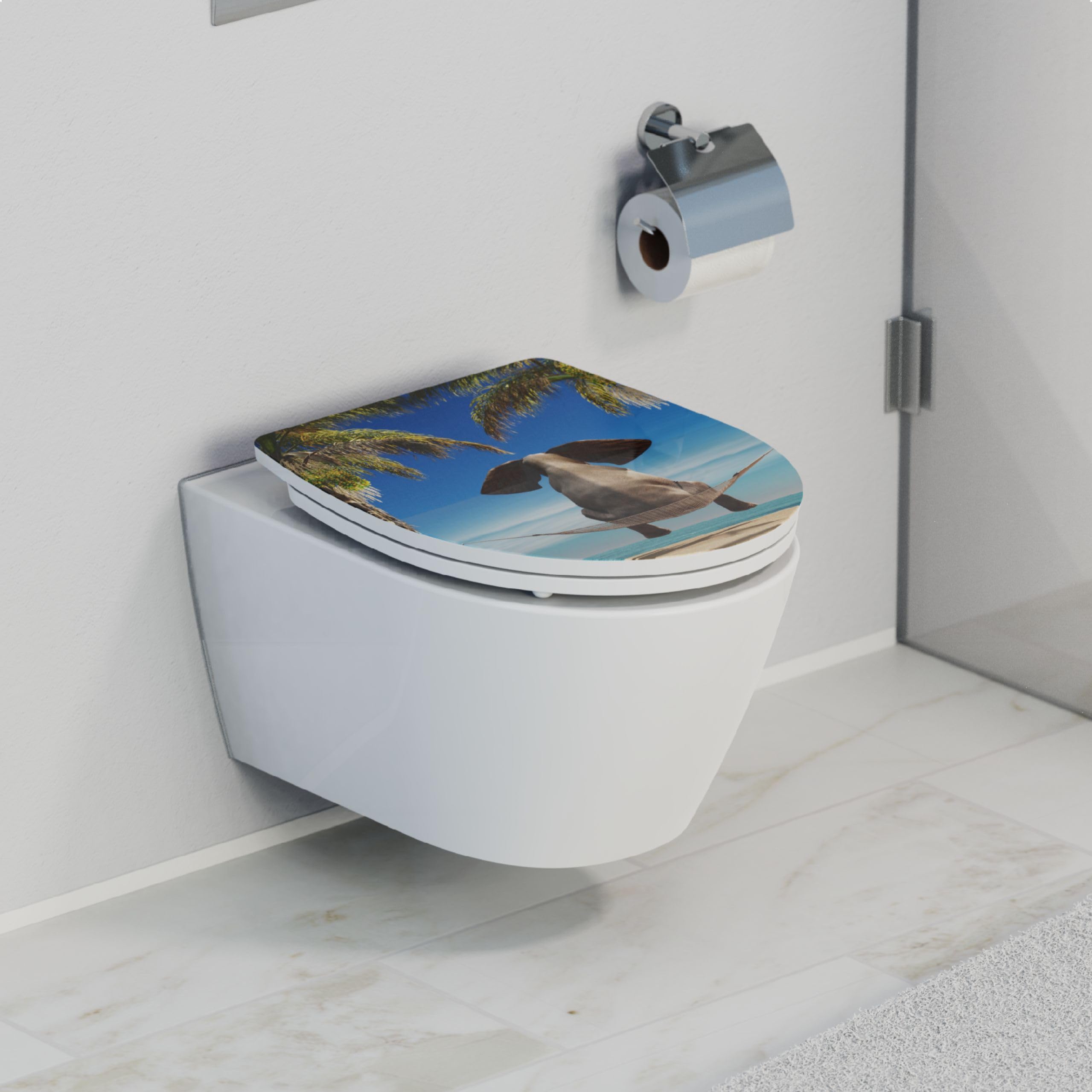 Schütte 82580 Happy Elephant Abattant WC, Motif